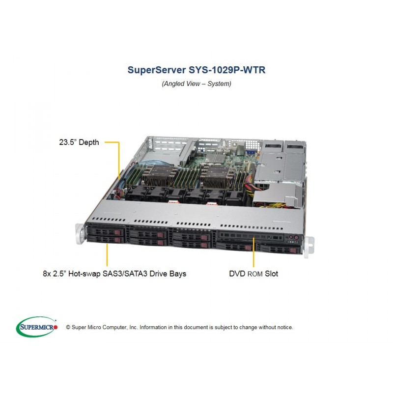 Supermicro SuperServer 1U 1029P-WTR