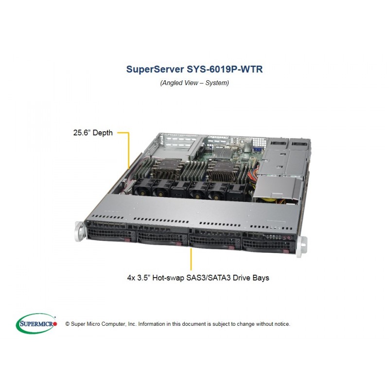 Supermicro SuperServer 1U 6019P-WTR
