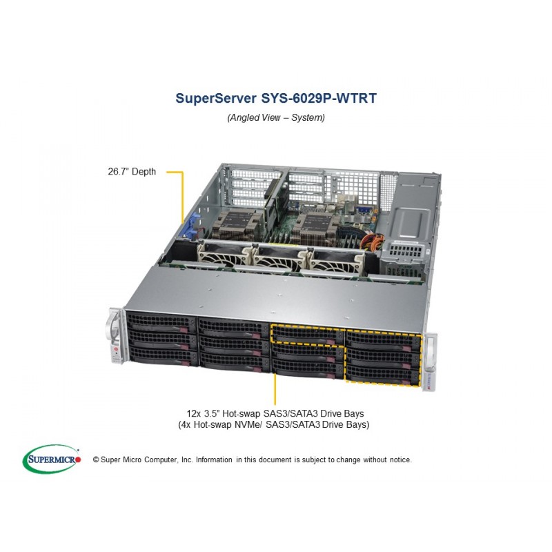 Supermicro SuperServer 2U 6029P-WTRT