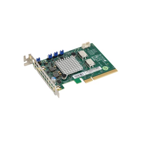 Supermicro 4 Port NVMe PCIE X16 Retimer,HF AOC-SLG3-4E4T-O
