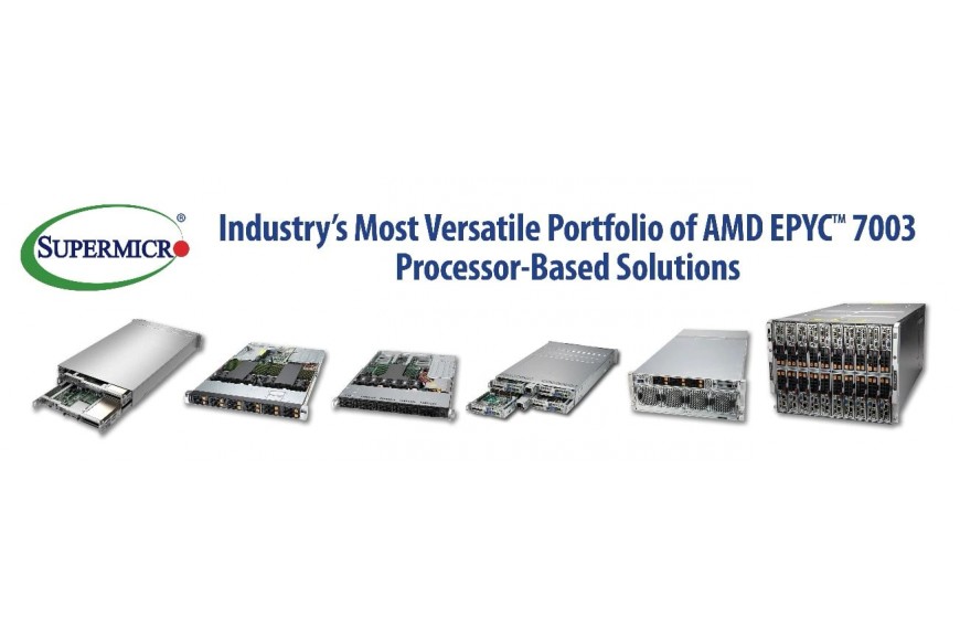 Supermicro présente le portefeuille le plus polyvalent de systèmes basés sur AMD EPYC ™ 7003