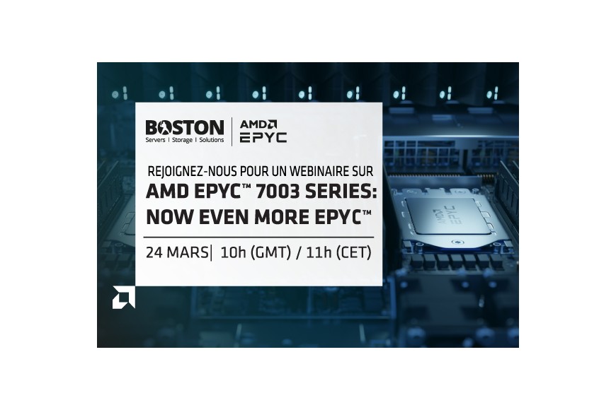 Rejoignez-nous pour un webinaire sur AMD EPYC 3e génération !